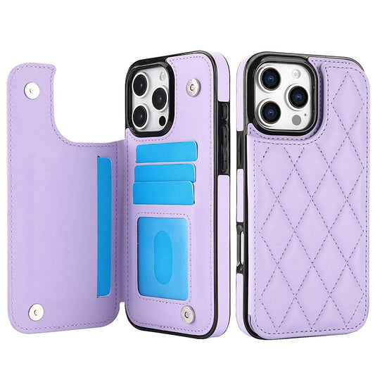 New RFID Blocking Card Holder Leather Phone Case for iPhone 16/16e/16 Pro/16 Plus/16 Pro Max